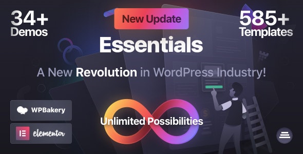 NULLED Essentials v1.2.9 - Multipurpose WordPress Theme